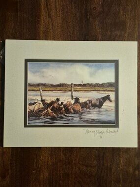 Signed Print by Nancy Hogan Armour. Matted.